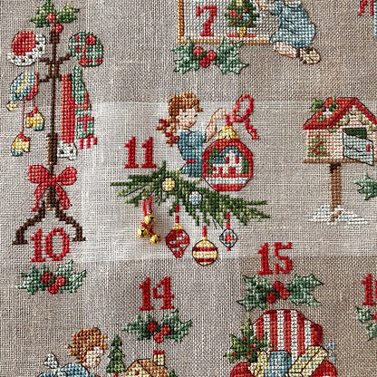 Advent Calendar - Linen Tea Towel