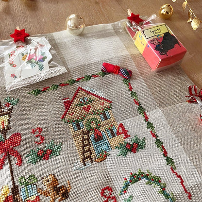 Advent Calendar - Linen Tea Towel