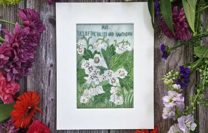 May - Lily of The Valley and Hawthorn
