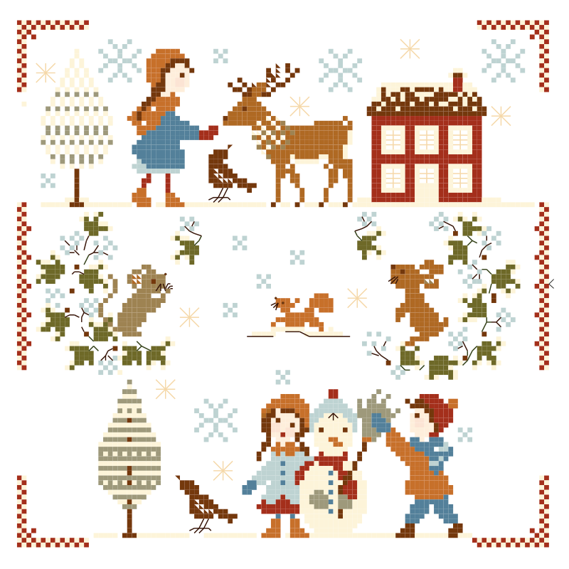 Little Snowflakes Sampler