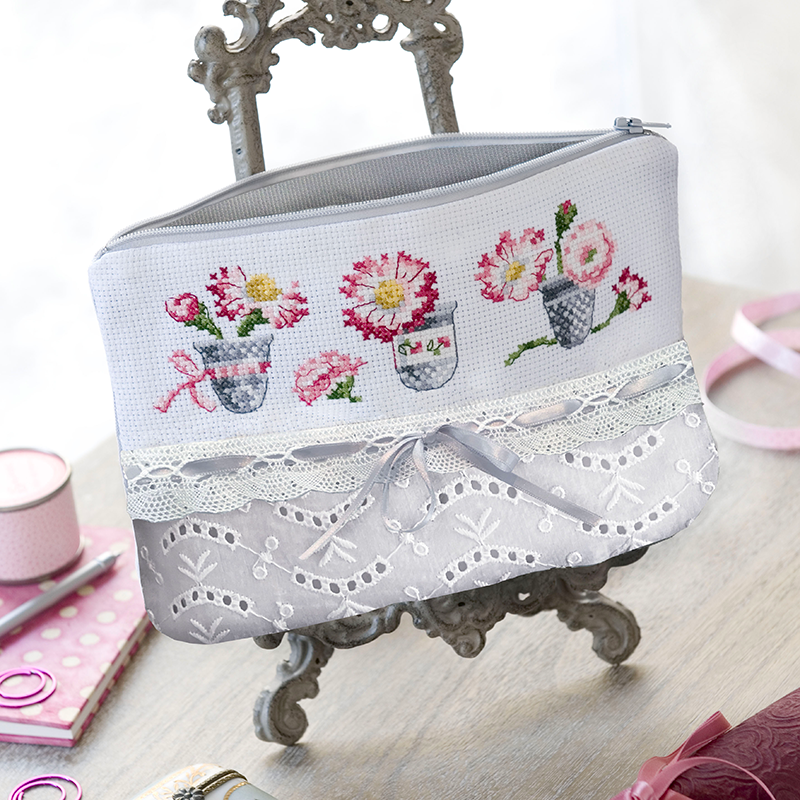 Daisy Pouch - Linen