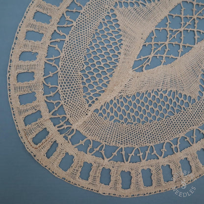 Handmade Oval Doily - Star