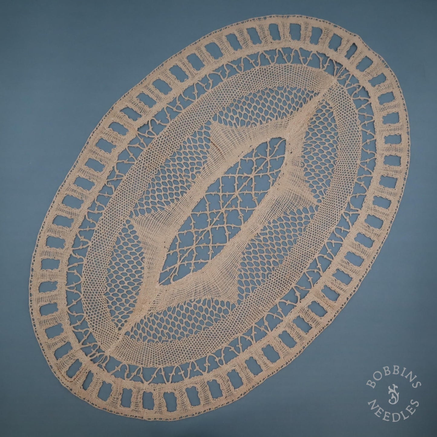 Handmade Oval Doily - Star