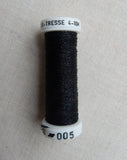 Metallic - Fine braided #4 - Color #0005 (Black)