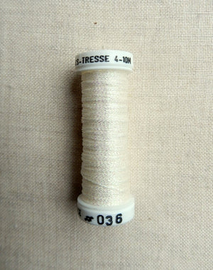 Metallic - Fine braided #4 - Color #0036 (White)