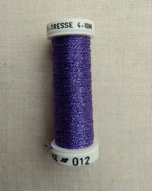 Metallic - Fine braided #4 - Color #0012 (Violet)