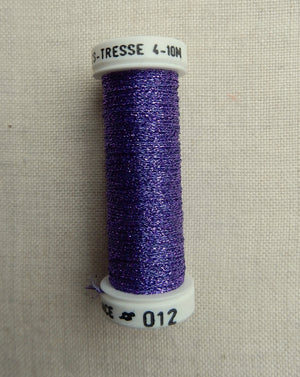 Metallic - Fine braided #4 - Color #0012 (Violet)