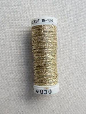 Metallic - Large braided #16 - Color #0030 (Lt. Gold)