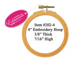Edmunds Beech Embroidery Hoop - 4 inches