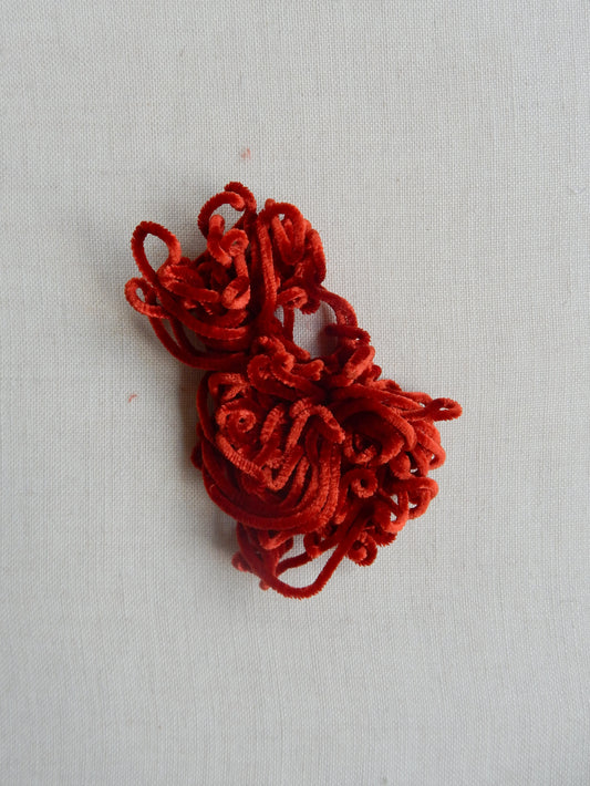 Au Ver a Soie- Silk Satin Chenille 2636 (red/orange)