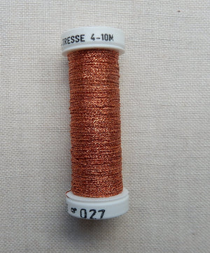 Metallic - Fine braided #4 - Color #0027 (Copper)