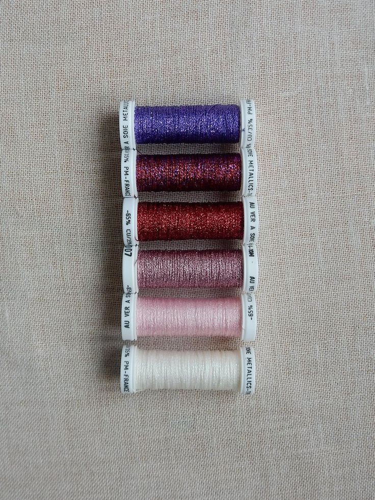 Metallic Thread Set - Pink