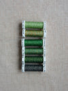 Metallic thread set - Shades of Green