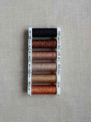 Metallic thread set - Shades of Copper