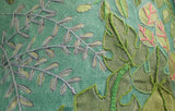 "Leafy" Linen Cushion Panel - Green version