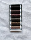 Metallic thread set - Chocolate