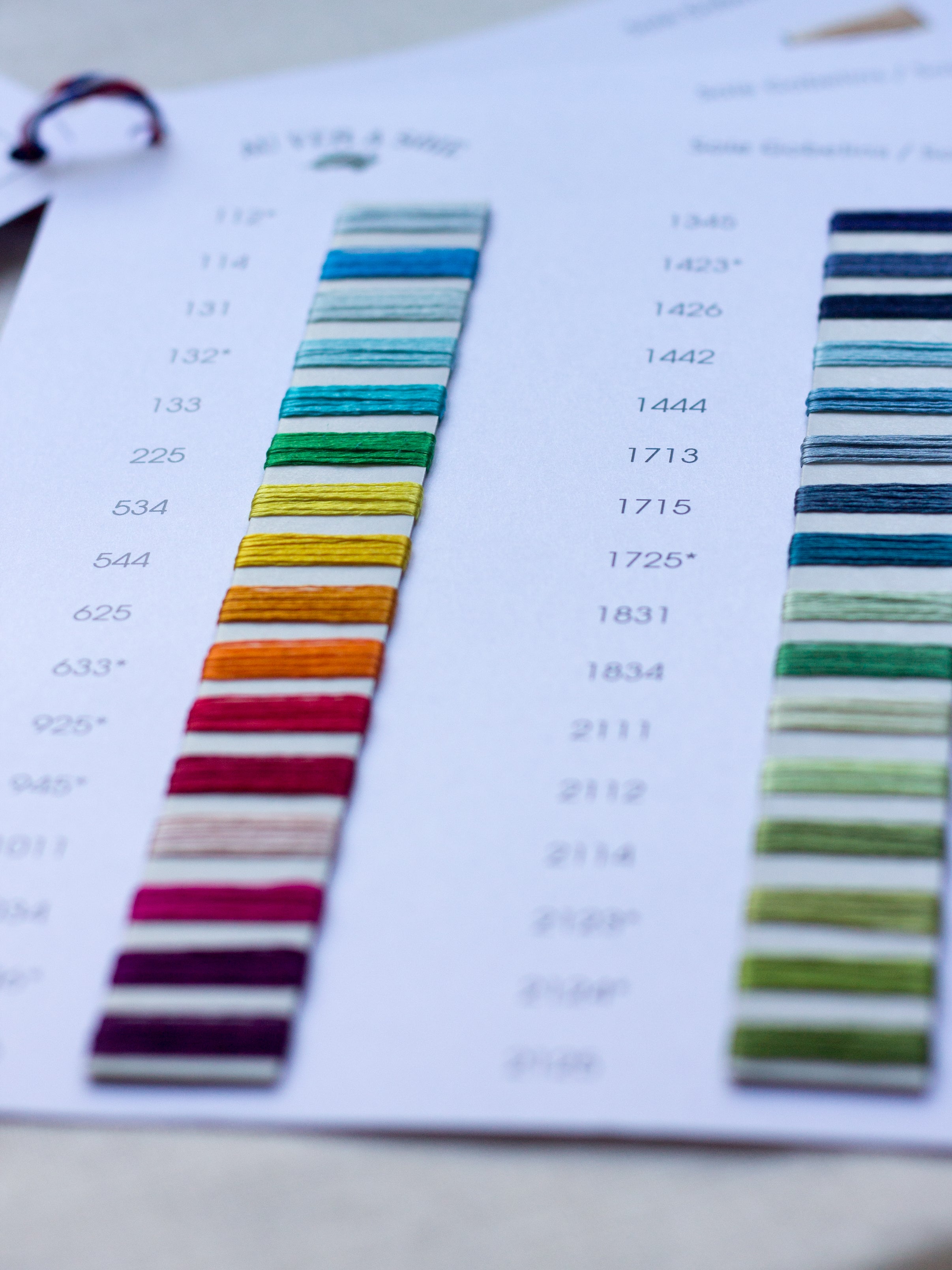 Soie Gobelins/Soie Ovale Color Card – The French Needle