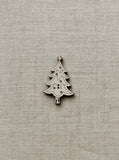 White Star Tree Button