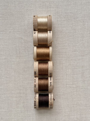 Soie Perlée Set - Brown