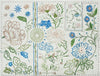 Jardin de fleurs linen/cotton embroidery sampler