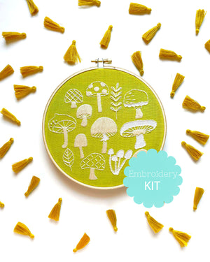 Mushroom Embroidery Kit