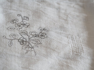 Apple Blossom on Linen