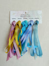 7mm Raspberry/Chartreuse/Island Blue/Provincial Sky/French Blue- Silk Ribbon Collection