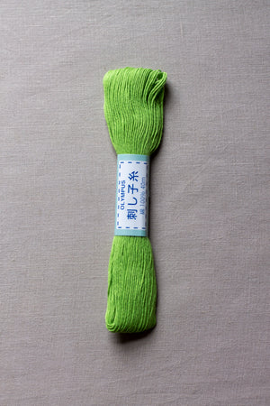 Sashiko thread #6 - Spring Green