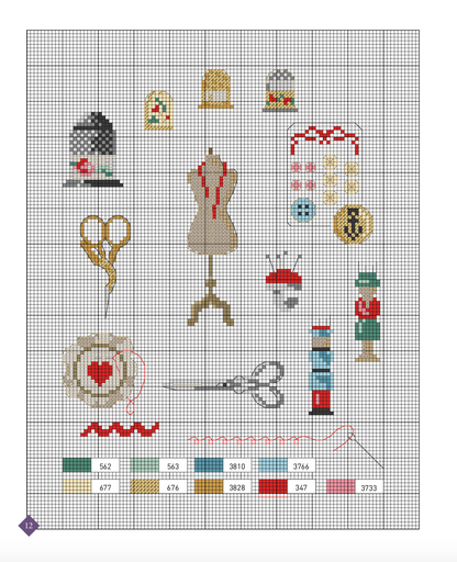 Retro Cross Stitch by Véronique Enginger