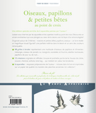 Oiseaux, papillons, petits bêtes au point de croix