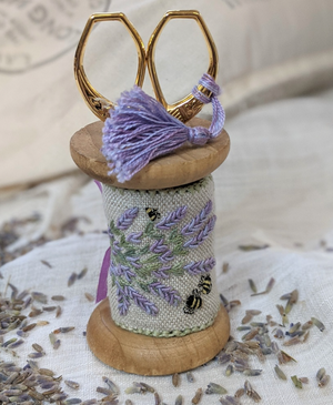 Lavender and Bees Scissor Stand