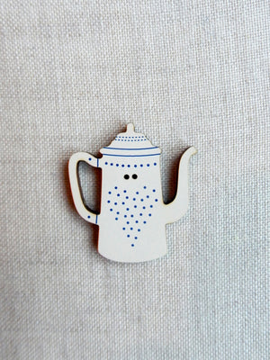 Coffeepot  button - blue