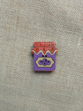 Blueberry Jam jar button