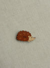 Hedgehog Button - brown
