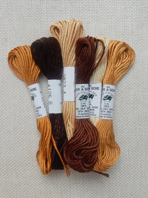 Soie d'Alger packs (browns)