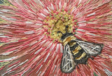 "Bee Hopeful" Linen Panel