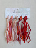 3.5 Champagne Blush/Floribunda/Terra Cotta/Coral Rose/Poppy  - Silk Ribbon Collection