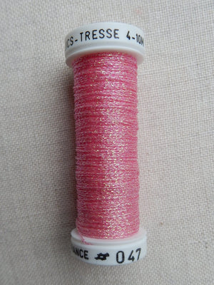Metallic - Fine braided #4 - Color #0047 (Cherry Pink)