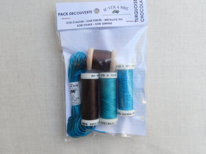 Discovery Pack - Soie Ovale/Surfine (Turquoise / Chocolate)