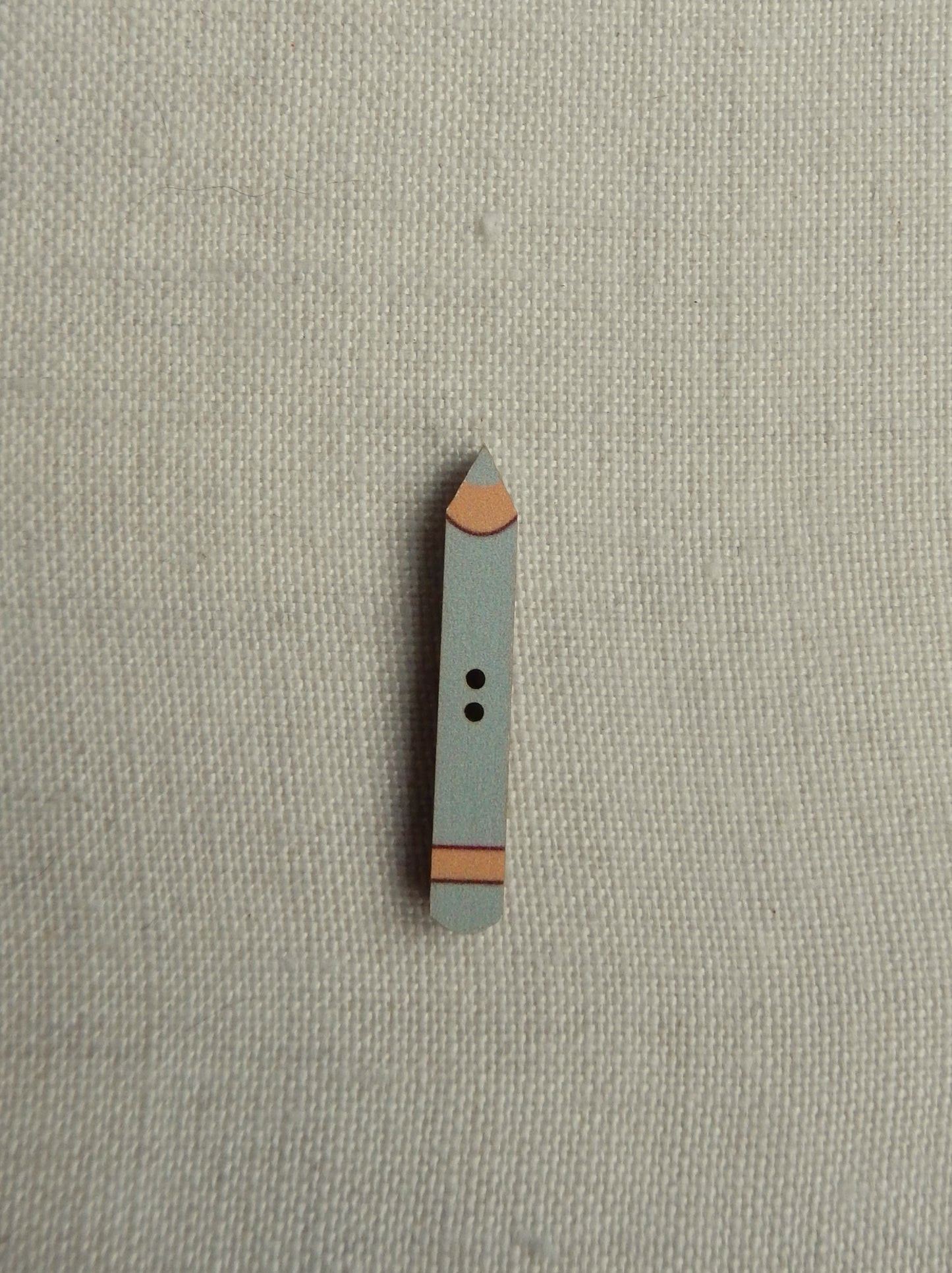 Crayon Button - Gray