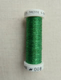 Metallic - Fine braided #4 - Color #0008 (Green)