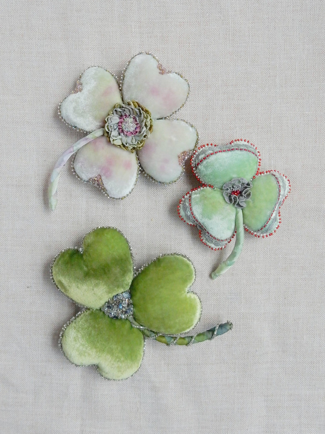 Clover Pin Cushion Kit (Greens) The French Needle