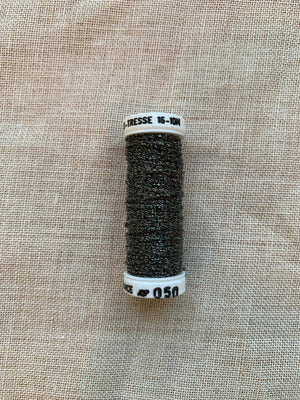 Metallic - Large braided #16 - Color #0050 black gold