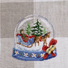 Snowballs - Linen Tea Towel