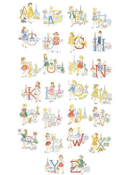 ABC Chart - Little Parisian Girls