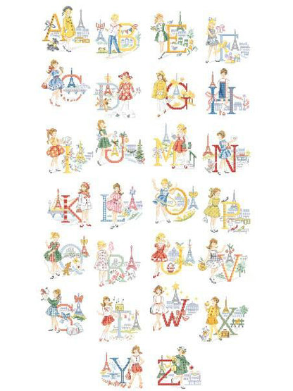 ABC Chart - Little Parisian Girls