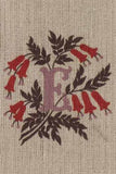 "E" stamped on linen
