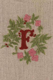 "F" stamped on linen