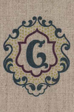 "G" stamped on linen