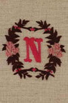 "N" stamped on linen